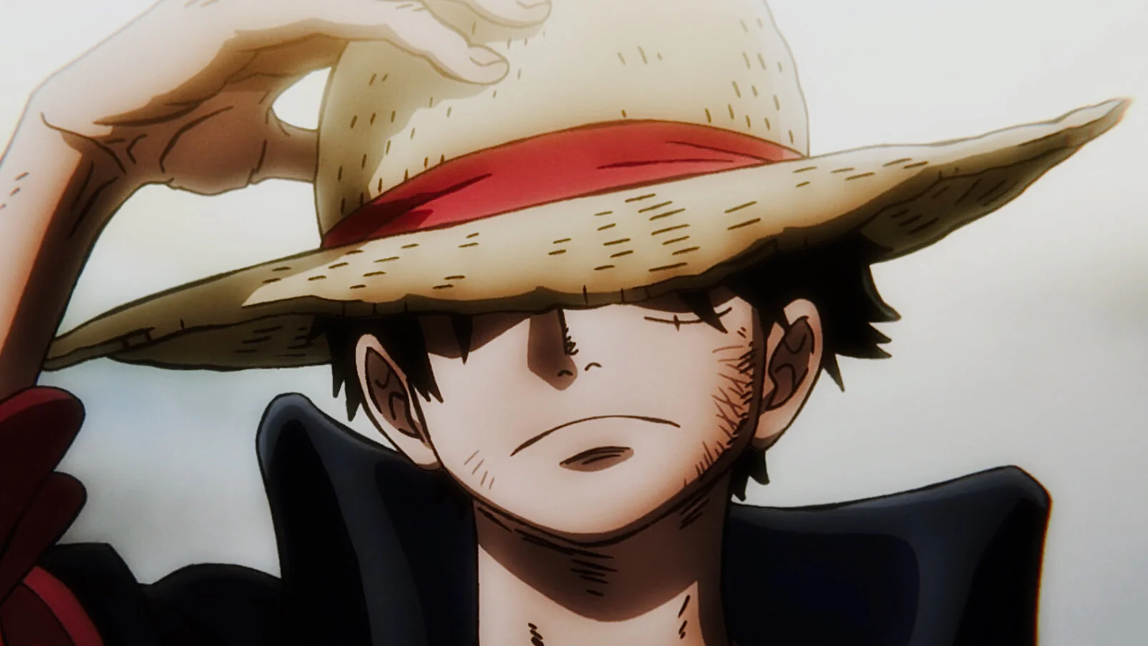 Monkey D. Luffy, the main character of One Piece, shown in his signature straw hat and adventurous anime design.